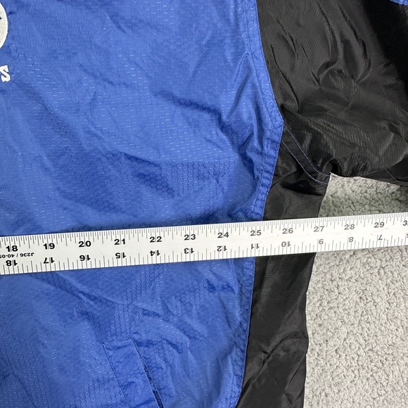 Indianapolis Colts Pro Player Color Block Windbreaker Jacket 90s L Blue - Picture 5 of 10